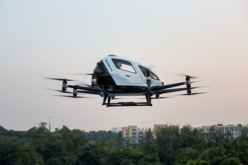 Have a Closer Look on Ehang 216 Pilotless Air Taxi