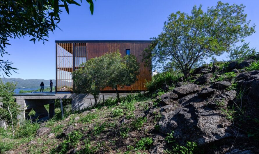 Siquiman Lodge by Senmartin Arquitectos features Outdoor Yoga Studio