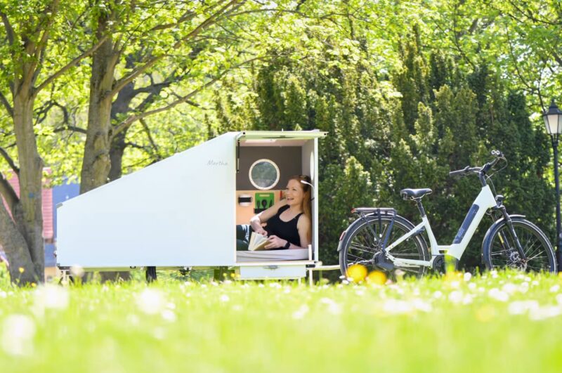 All-aluminumEbike camping Trailer Maxmess Martha is a Tiniest micro RV