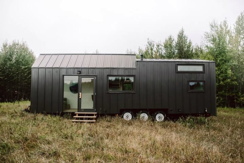 Trahan Tiny House serves as both a Home and a Yoga Studio