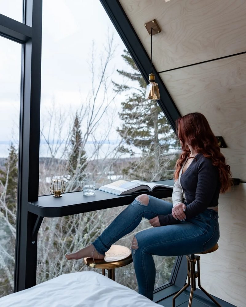 Tour De Quebec Repere Boreal’s Uhu Cabin on Stilts