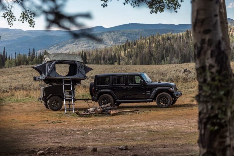 Jeep micro-camper has Enough specs to run the Wrangler across the Map