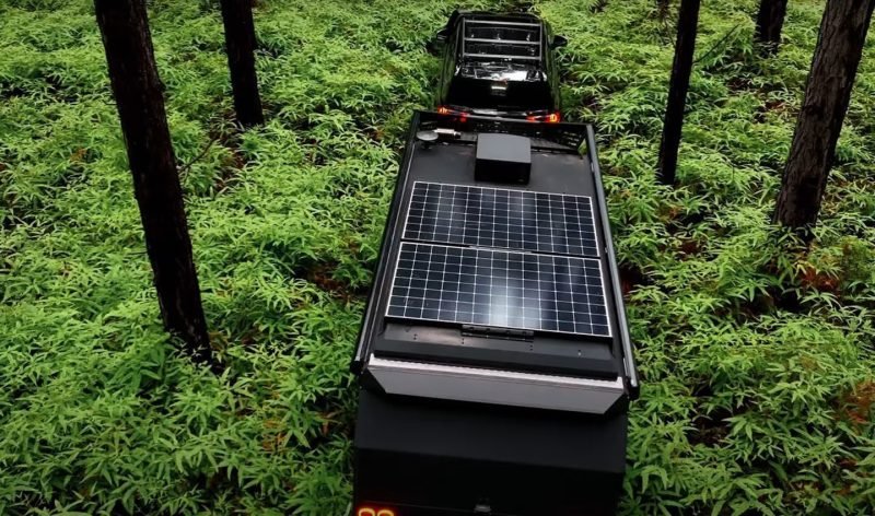 Go anywhere with Bruder’s Stealth Off-Road Camping Trailer