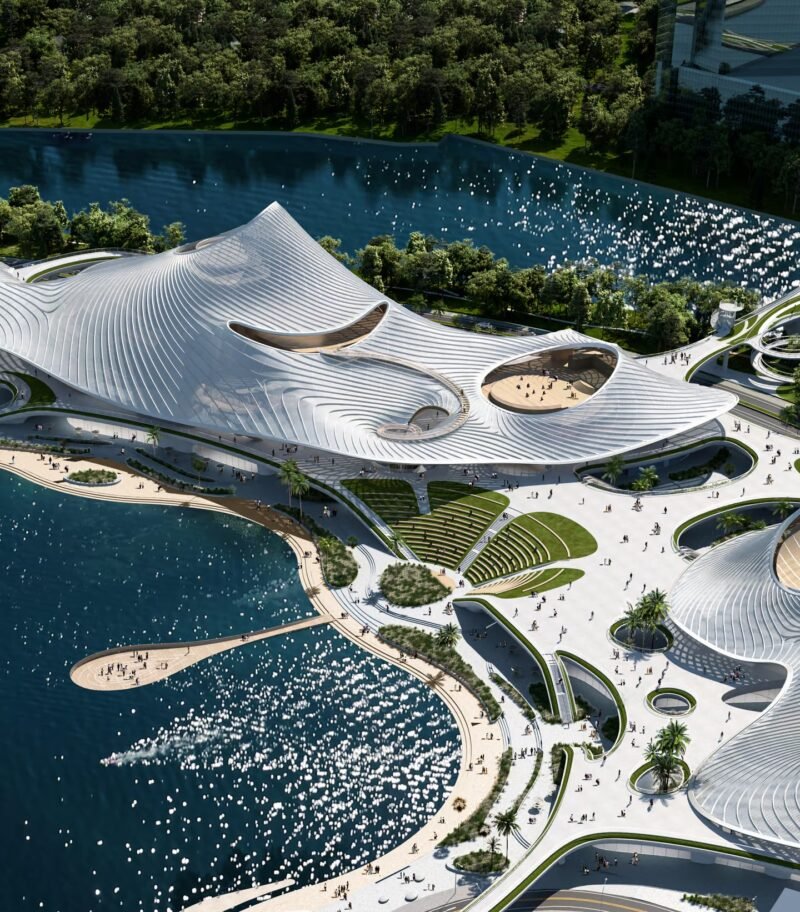 Wave-Inspired Nanhai Arts Center: A Captivating Landmark Unveiled in Foshan, China