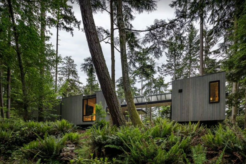 Whidbey Puzzle Prefab: A Luxurious Modern Prefab Tiny House with Sustainable Design