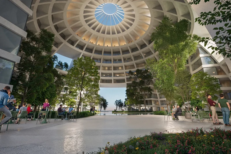 MVRDV’s Grand Ballroom: Futuristic Spherical Arena & Mixed-Use Landmark Transforming Tirana