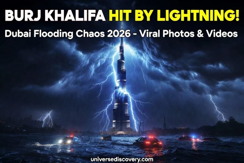 Burj Khalifa Hit by Lightning in Massive Dubai Storm 2026: Shocking Flooding Chaos as World’s Tallest Building Struck