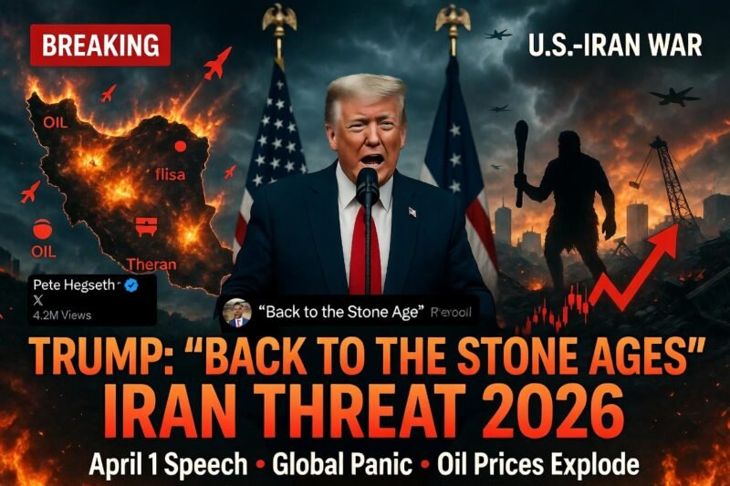 Trump’s “Back to the Stone Ages” Iran Threat: Full April 1 2026 Speech, Global Reactions & Oil Market Chaos