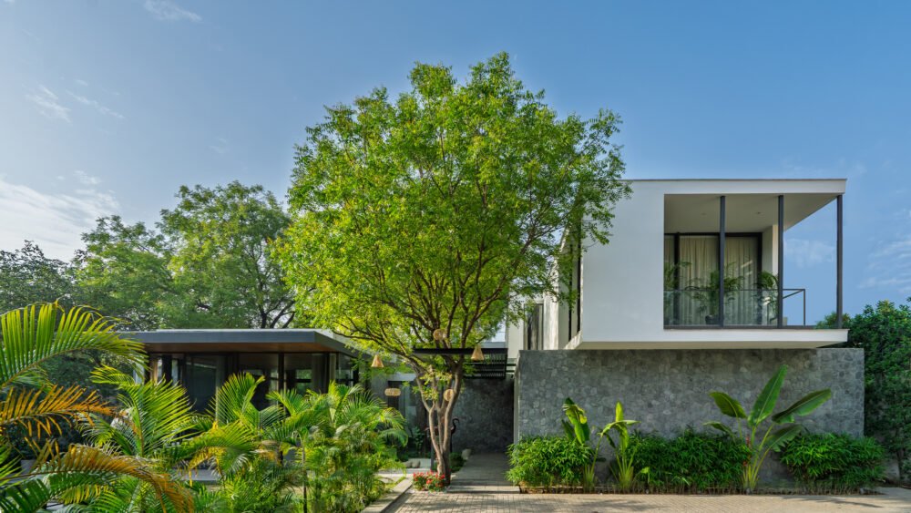 Neem Tree House by DADA Partners New Delhi: Luxury Sustainable Home Embracing Majestic Neem Trees