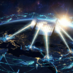 Elon Musk SpaceX concept of AI satellites forming a connected orbital data center network in space